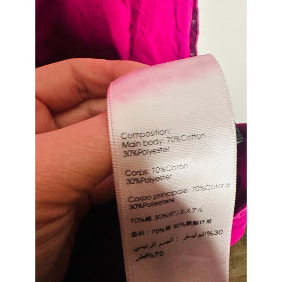 3.1 PHILLIP LIM Purple A-Line V-Neck Puff Sleeves Godet Belted Dress Size 2 - Picture 10 of 12